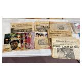 ASSORTED HISTORICAL NEWSPAPERS, INCLUDES