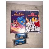 WALT DISNEY CLASSIC VHS TAPES, INCLUDES ALADDIN,