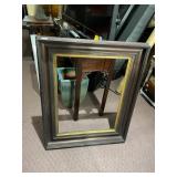 WOOD PICTURE FRAME, DARK STAINED FINISH, GILT