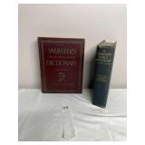 ASSORTED REFERENCE BOOKS, INCLUDES WEBSTER
