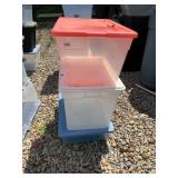 STERILITE STORAGE BINS, ASSORTED SIZES, INCLUDES