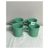 FIESTA MUGS, LIGHT GREEN GLAZE,