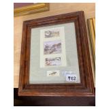 FRAMED FISHING EPHEMERA, INCLUDES CIGARETTE