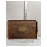 SERRV HANDCRAFTED SERVING TRAY, WOOD