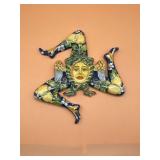 ITALIAN CERAMIC TRINACRIA WALL PLAQUE,
