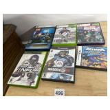 ASSORTED VIDEO GAMES, INCLUDES XBOX 360, NINTENDO