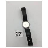 BD&A BOEING WATCH, ROUND CASE, WHITE DIAL, BLACK