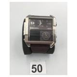 DIESEL DZ-7209 WATCH, MULTI-TIME ZONE, STAINLESS