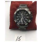 INVICTA CHRONOGRAPH WATCH, MODEL 1982, BLACK