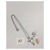 ASSORTED RELIGIOUS JEWELRY, INCLUDES STAINLESS