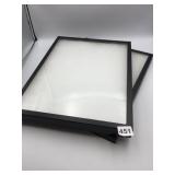 DISPLAY CASES, BLACK FRAMES, GLASS FRONTS,
