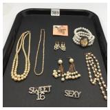 ASSORTED COSTUME JEWELRY, INCLUDES DISNEY CRUELLA