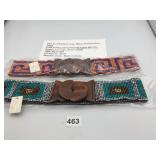 ASSORTED BEADED BELTS, INCLUDES TRIBAL PATTERNS,