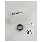 925 STERLING SILVER BAND, ARROW MOTIF, SIZE 13.