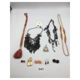 ASSORTED COSTUME JEWELRY, INCLUDES STATEMENT