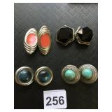 ASSORTED CLIP-ON AND PIERCED EARRINGS, INCLUDES