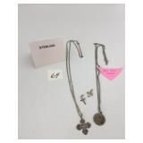 STERLING SILVER RELIGIOUS PENDANTS, INCLUDES