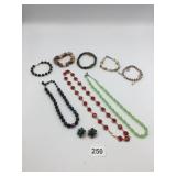 ASSORTED COSTUME BRACELETS, INCLUDES BEADED