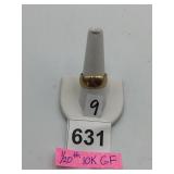 BAND RING, 1/20TH 10K GOLD FILLED, DOME PROFILE,