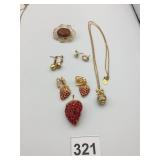 JOAN RIVERS COSTUME JEWELRY, INCLUDES STRAWBERRY