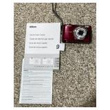 NIKON COOLPIX L22 DIGITAL CAMERA, RED FINISH,