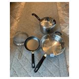 FARBERWARE ALUMINUM CLAD STAINLESS STEEL SAUCEPAN
