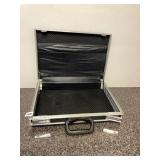 ALUMINUM BRIEFCASE, HARD-SIDED, FOAM LINED