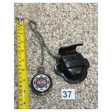 HARLEY-DAVIDSON POCKET WATCH, SILVER-TONE CASE,