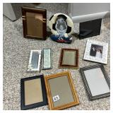 ASSORTED PICTURE FRAMES, INCLUDES WOODEN, METAL,