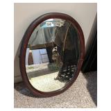 OVAL VINTAGE MIRROR 22" H