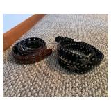 ASSORTED BELTS, INCLUDES STUDDED LEATHER BELT W/