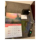 ASSORTED OFFICE SUPPLIES, INCLUDES CALENDAR,