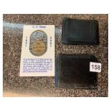 JOSEPH ABBOUD LEATHER WALLET, ADDITIONAL LEATHER