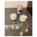 YANKEE CANDLE STARRY SKY JAR CANDLE, TWO GLASS