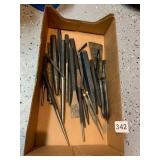 ASSORTED METAL PUNCHES AND CHISELS, VARIOUS