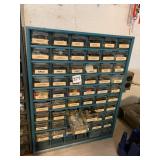 INDUSTRIAL STORAGE CABINET, METAL FRAME, CLEAR