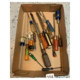 ASSORTED SCREWDRIVERS, INCLUDES CRAFTSMAN,