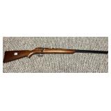 22LR BOLT ACTION RIFLE, WOOD STOCK, BLUED BARREL