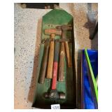 ASSORTED HAMMERS, INCLUDES PLUMB BALL PEEN