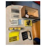 ASSORTED METAL TAPS AND DRILL BITS, INCLUDES