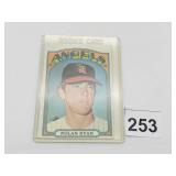 TOPPS 1972 NOLAN RYAN BASEBALL CARD, NO. 595,