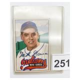 BOWMAN 1951 MIKE GARCIA BASEBALL CARD, NO. 150,