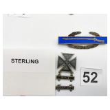 STERLING SILVER MILITARY INSIGNIA, 0.969 OZT