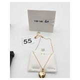 1/20 14K GOLD FILLED HEART LOCKET, ENGRAVED
