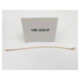 14K GOLD DOUBLE STRAND CHAIN NECKLACE, BROKEN