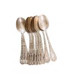 STERLING SILVER SPOONS,(5.845 OZT) FLORAL