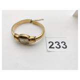 BULOVA WRISTWATCH, BANGLE STYLE, GOLD-TONE CASE,