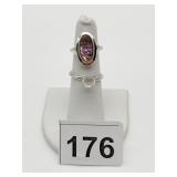 ASSORTED RINGS, INCLUDES AVON ABALONE OVAL RING,