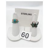STERLING SILVER RINGS, 0.360OZT INCLUDES