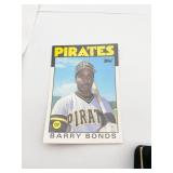 TOPPS BARRY BONDS PIRATES BASEBALL CARD, 1986